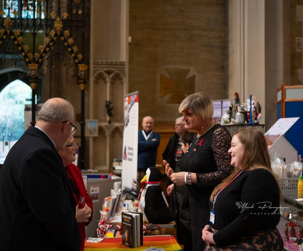 Guests explored the charity stands on display within St. Mary’s Church.